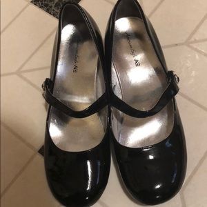 shiny little girl shoes